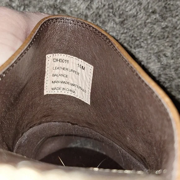 Sonora leather cowboy boot western mules clogs slip-on - brown embroidered - 10 - Picture 8 of 9